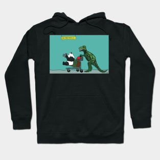 Dinosaur & Panda go on holiday Hoodie